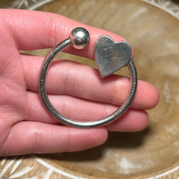 Vintage Mexico 925 Sterling Silver Heart Keyring - Picture 10 of 12